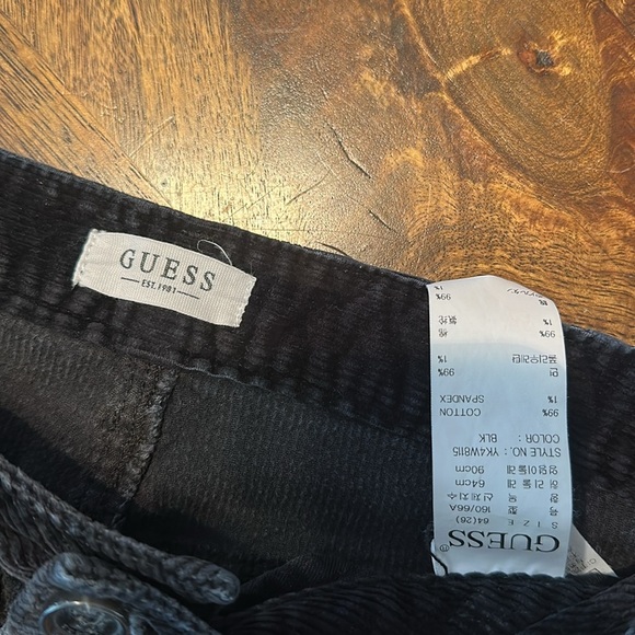 Guess corduroy pants 26” waist - Picture 2 of 6